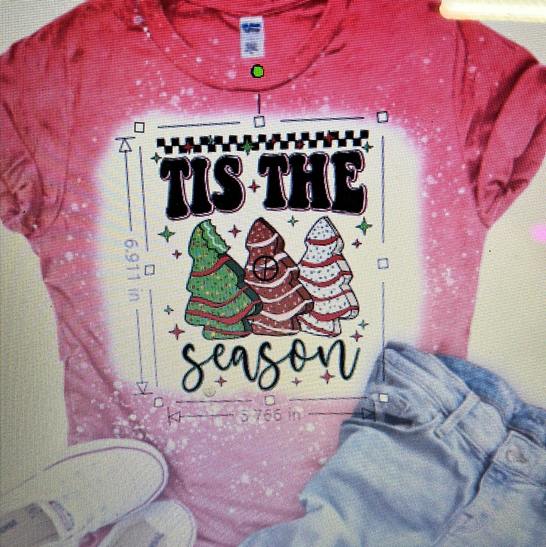 TIS THE SEASON SNACK CAKES TSHIRT Stencil It Up