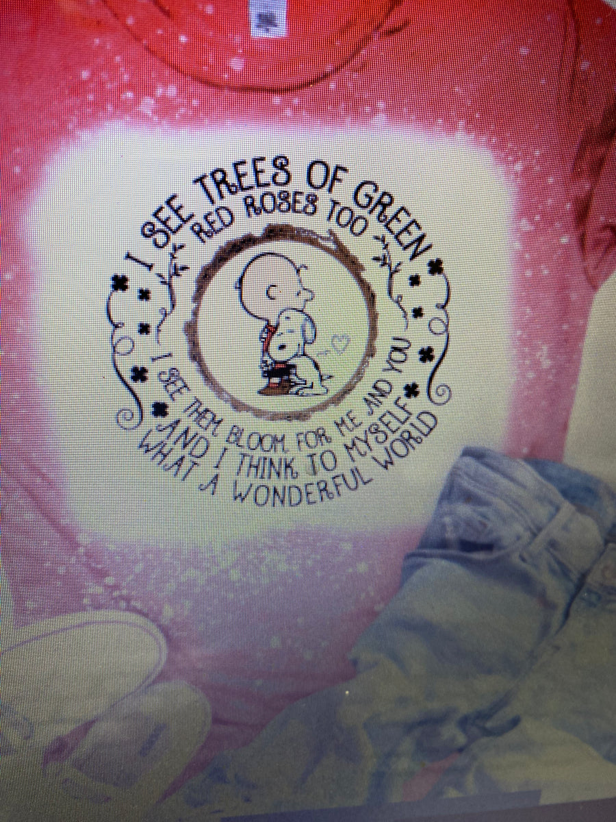 TREES OF GREEN TSHIRT Stencil It Up