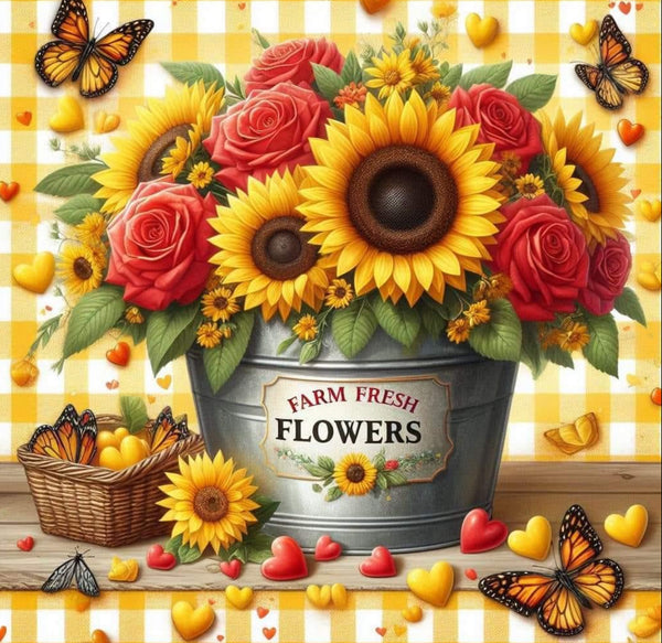 FARM FRESH FLOWERS TUMBLER