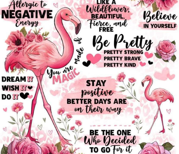 BE PRETTY FLAMINGO TUMBLER