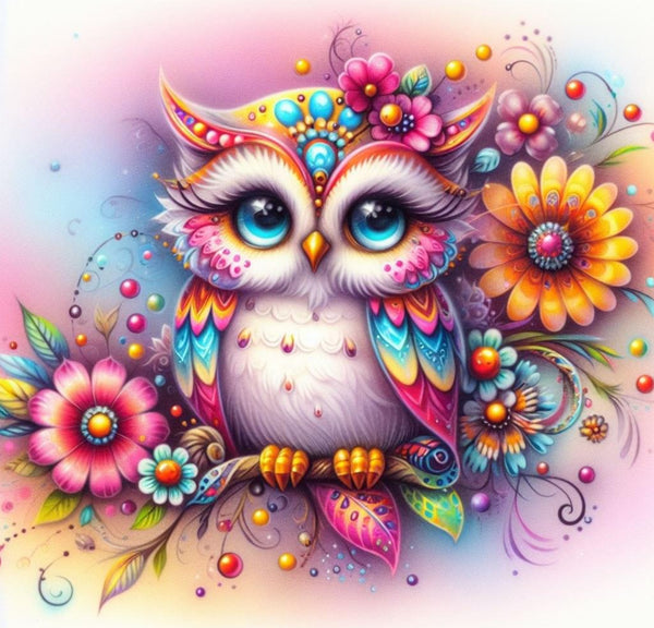 WATER COLOR OWL TUMBLER