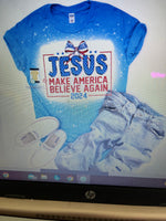 JESUS MAKE BLEACHED T-SHIRT