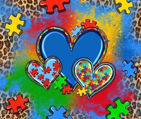 AUTISM HEART TUMBLER