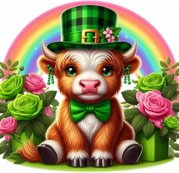 ST PATTYS HIGHLAND COW TUMBLER