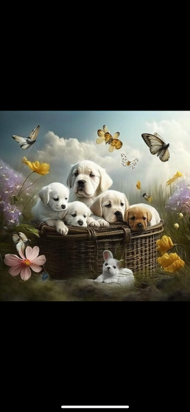 PUPPIES IN BASKET TUMBLER