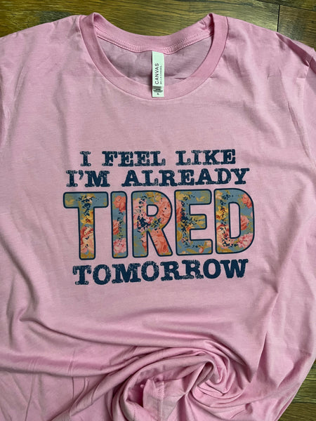 TIRED BLEACHED T-SHIRT
