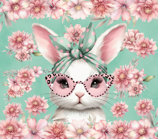 BUNNY WITH GLASSES TUMBLER