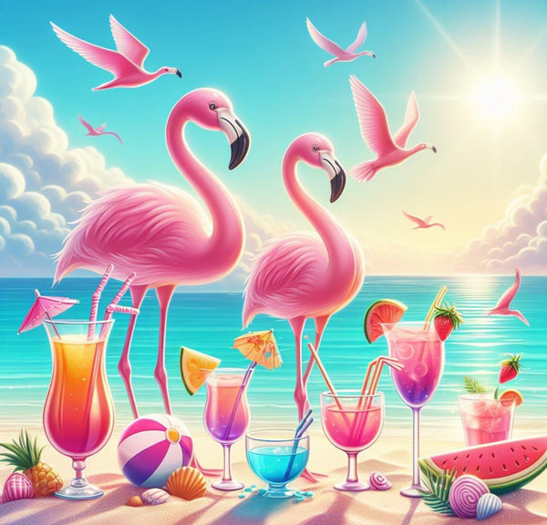 FLAMINGO COCKTAIL TUMBLER