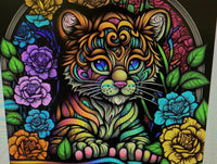 STAINED GLASS TIGER TUMBLER