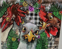 HOLIDAY CHICKENS TUMBLER