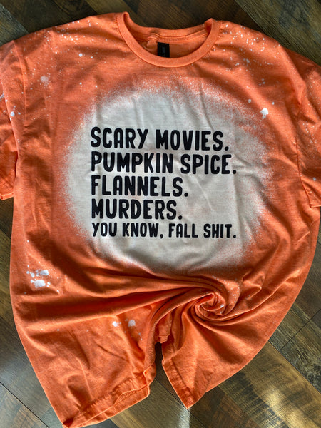 SCARY MOVIES PUMPKIN SPICE T-SHIRT