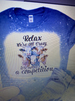 RELAX WE ALL CRAZY COWS BLEACHED 5-SHIRT