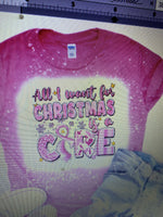 CHRISTMAS CURE BLEACHED T-SHIRT