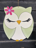 SLEEPING OWL WREATH BLANK