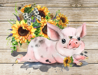 PIG N SUNFLOWERS  TUMBLER