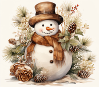 PRETTY COUNTRY SNOWMAN TUMBLER