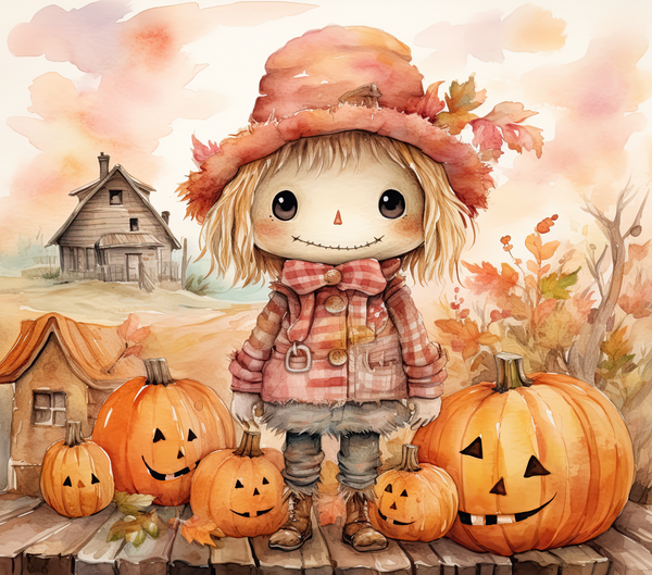 SCARECROW AND PUMPKINS TUMBLER