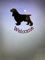 COCKER SPANIEL STENCIL FITS 15” round