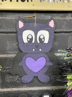 STANDING BAT DOOR HANGER PAINTED