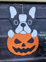 BOSTON PUMP KIN DOOR HANGER BLANK WITH STENCIL