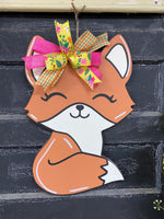 FOX DOOR HANGER BLANK WITH STENCIL