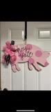 PIG DOOR HANGER BLANK WITH STENCIL