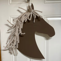 HORSE HEAD DOOR HANGER BLANK No Stencil