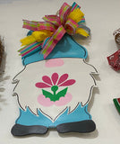 SPRING GNOME DOOR HANGER BLANK WITH STENCIL