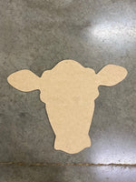 WREATH SIZE COW HEAD NO STENCIL