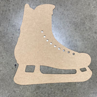 HOCKEY SKATE DOOR HANGER WITH STENCIL