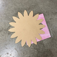 SUNFLOWER MOUSE DOOR HANGER BLANK WITH STENCIL