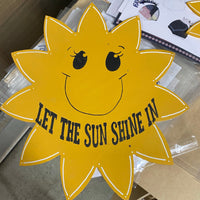 SUN DOOR HANGER BLANK WITH STENCIL