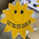 SUN DOOR HANGER BLANK WITH STENCIL