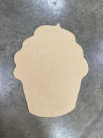 CUP CAKE WREATH SIZE BLANK WITH STENCIL