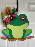 TREE FROG DOOR HANGER BLANK WITH STENCIL