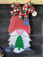 GNOME SANTA DOOR HANGER BLANK WITH STENCIL