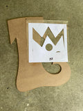 ELF BOOT DOOR HANGER BLANK WITH STENCIL