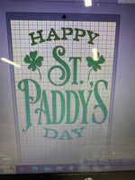 ST PATRICKS DAY STENCIL FOR BANNER BOARD