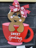 GINGIE IN CUP WREATH BLANK WITH STENCIL NO WORDS