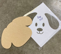 KID DOG SIGN BLANK WITH STENCIL