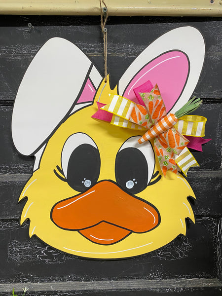 CHICK BUNNY WREATH BLANK WITH STENCIL
