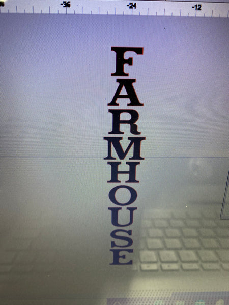 FARMHOUSE TALL STENCIL FOR 60” WOOD