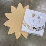 SUN DOOR HANGER BLANK WITH STENCIL