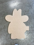 COWBOY GNOME DOOR HANGER BLANK WITH STENCIL