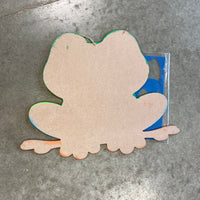 TREE FROG DOOR HANGER BLANK WITH STENCIL