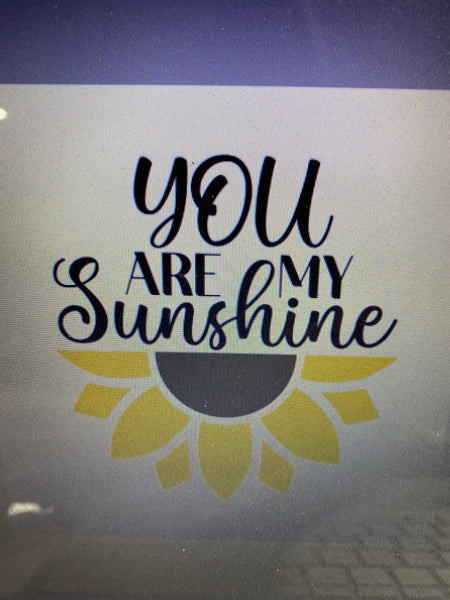 YOU ARE MY SUNSHINE STENCIL FOR 15” round